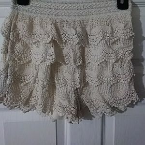 Cream colored shorts